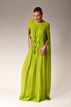 Load image into Gallery viewer, Smocked cape dress.
Maxi cape dress.
Maxi dress.
Evening dress.