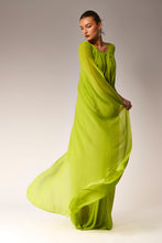 Load image into Gallery viewer, Smocked cape dress.
Maxi cape dress.
Maxi dress.
Evening dress.