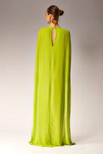 Load image into Gallery viewer, Smocked cape dress.
Maxi cape dress.
Maxi dress.
Evening dress.