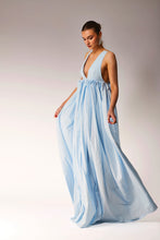 Load image into Gallery viewer, Maxi plated dress.
Maxi cotton dress.
Maxi low back dress.