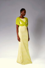 Load image into Gallery viewer, Hand smoked sleeve with a textured patterned dress