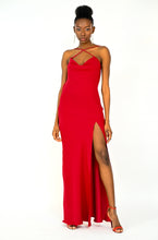 Load image into Gallery viewer, Red slip dress