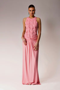 Pink Bamboo smocked dress.
Maxi dress