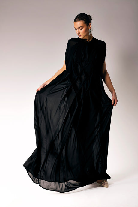 PurePosi Smocked Maxi Dress