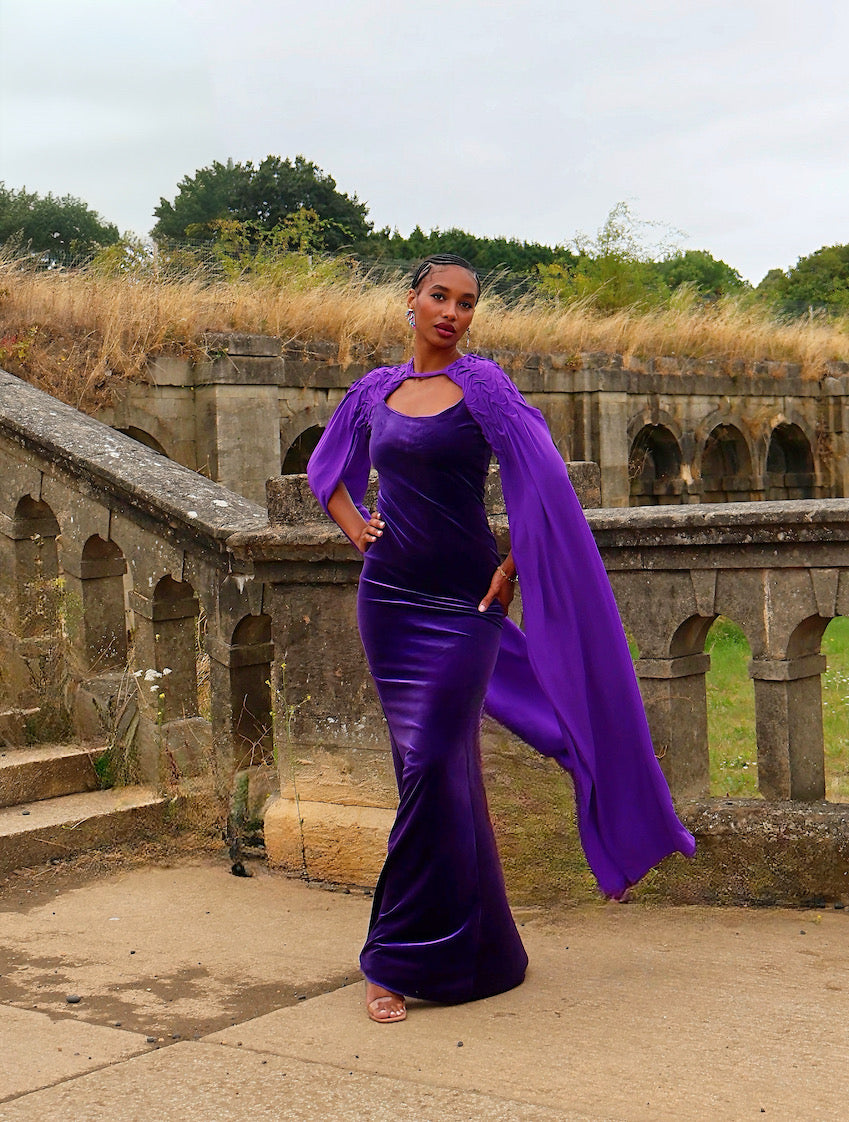 Purejoy Velvet Smocked Dress ALOSH LONDON Purejoy Velvet Smocked Dress ALOSH LONDON