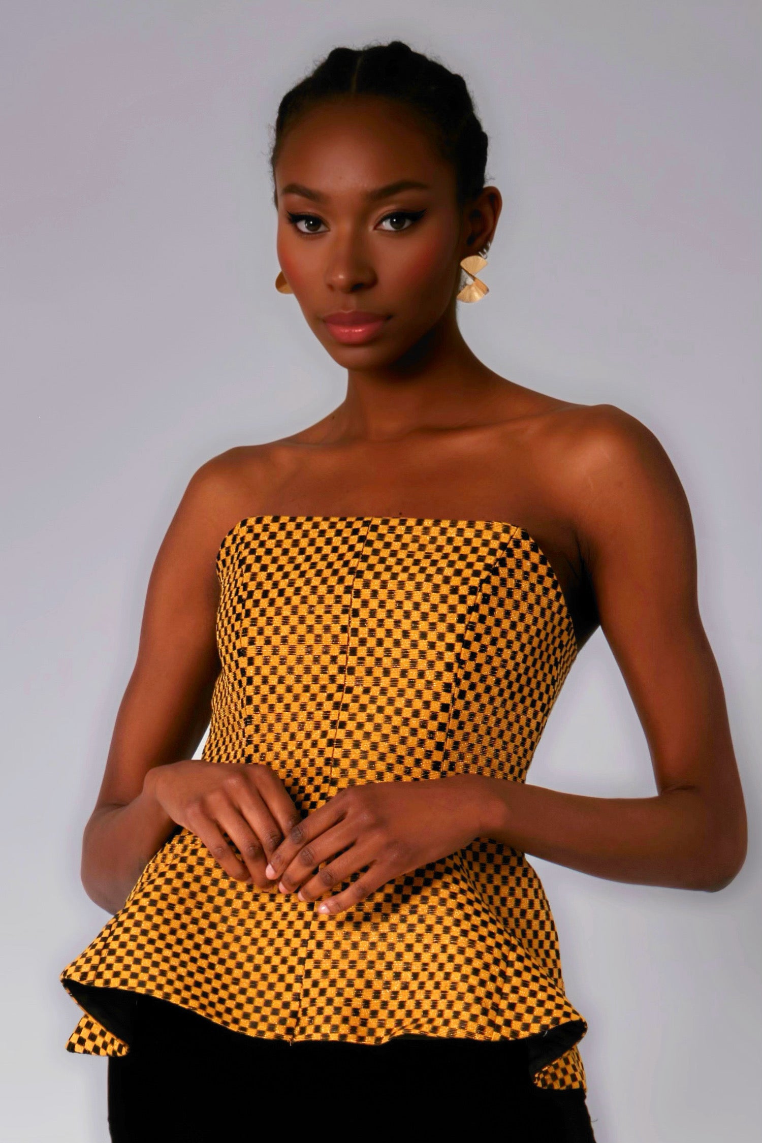 【OMMO】LLIC BALLOON KT BUSTIER　GOLD Yellowandblackasookecorset_150