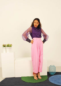 Pink ankle trouser
